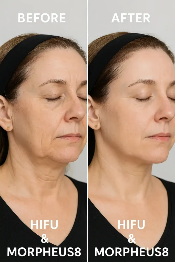 HIFU & Morpheus8 treatment results Swinton - book in today!