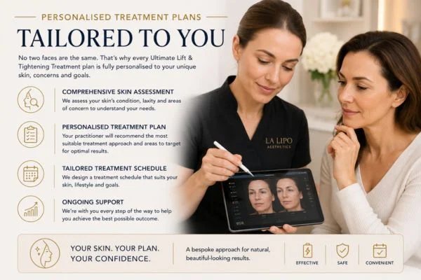 book a consultation about your ultimate lift and tighten treatment Swinton
